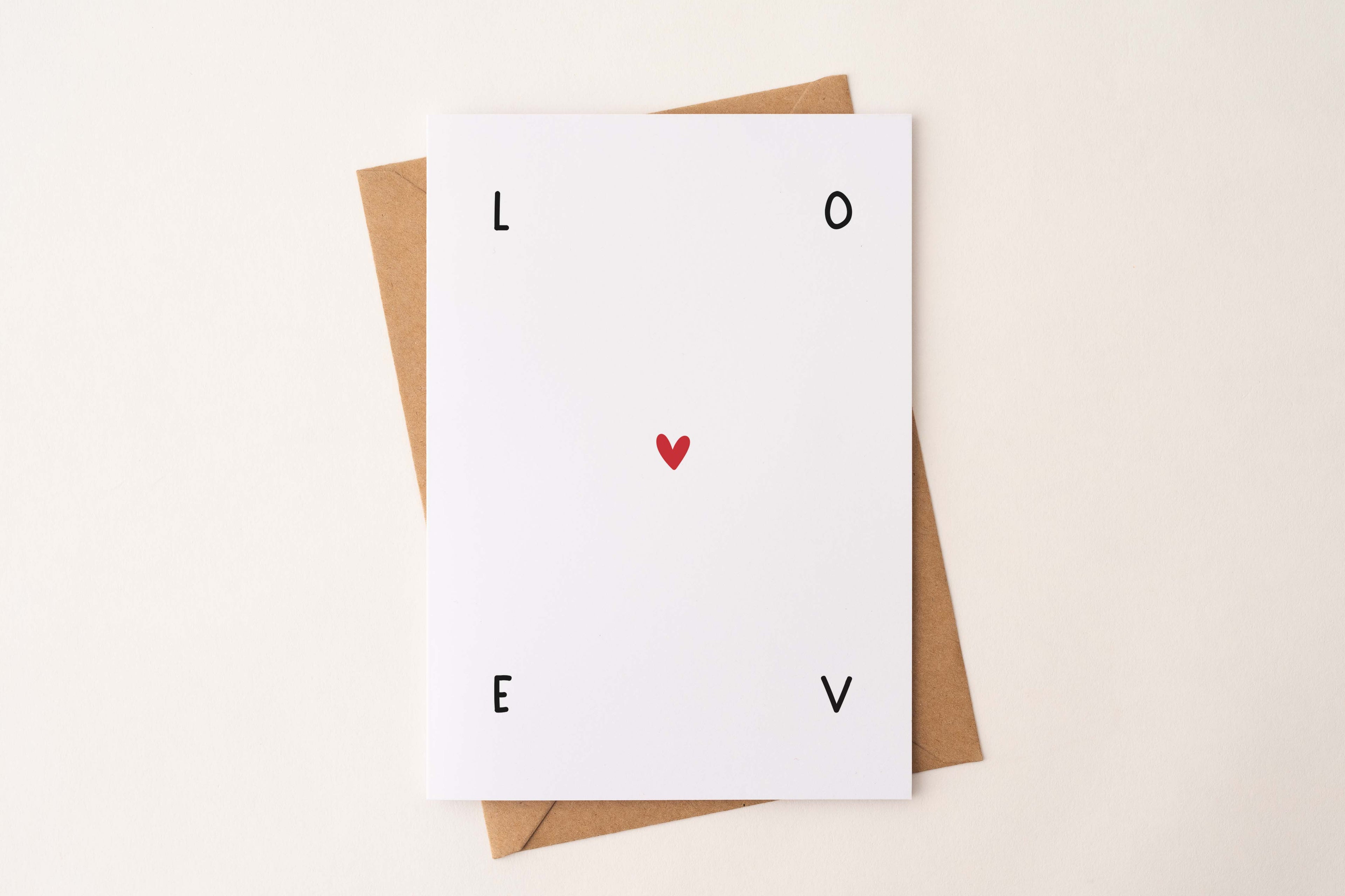 Postkarte "LOVE" DIN A6