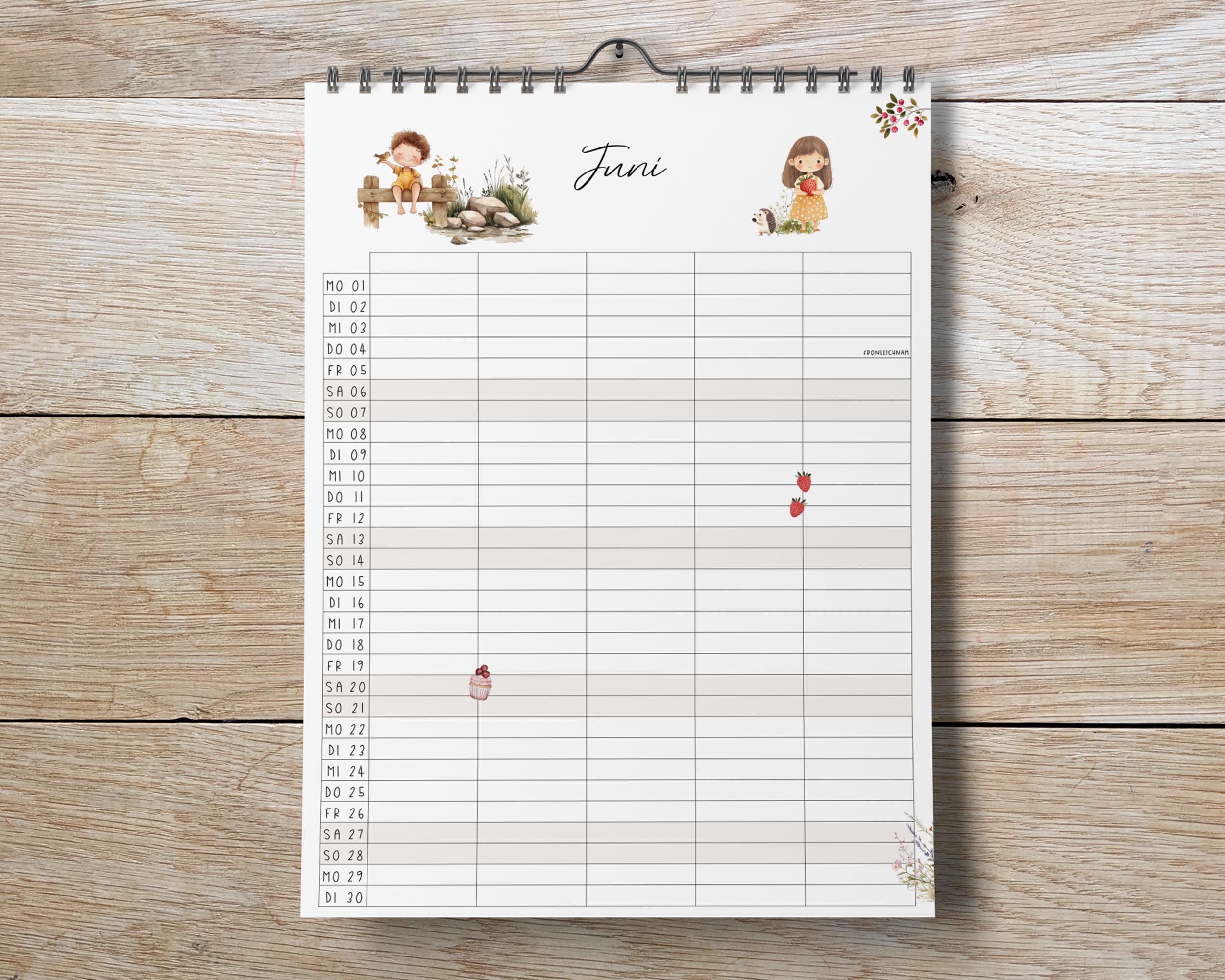 Familienkalender 2026 | DIN A3 Wandkalender 4/ 5/ 6 Spalten