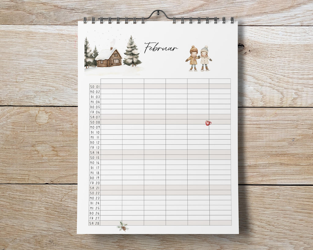 Familienkalender 2026 | DIN A3 Wandkalender 4/ 5/ 6 Spalten