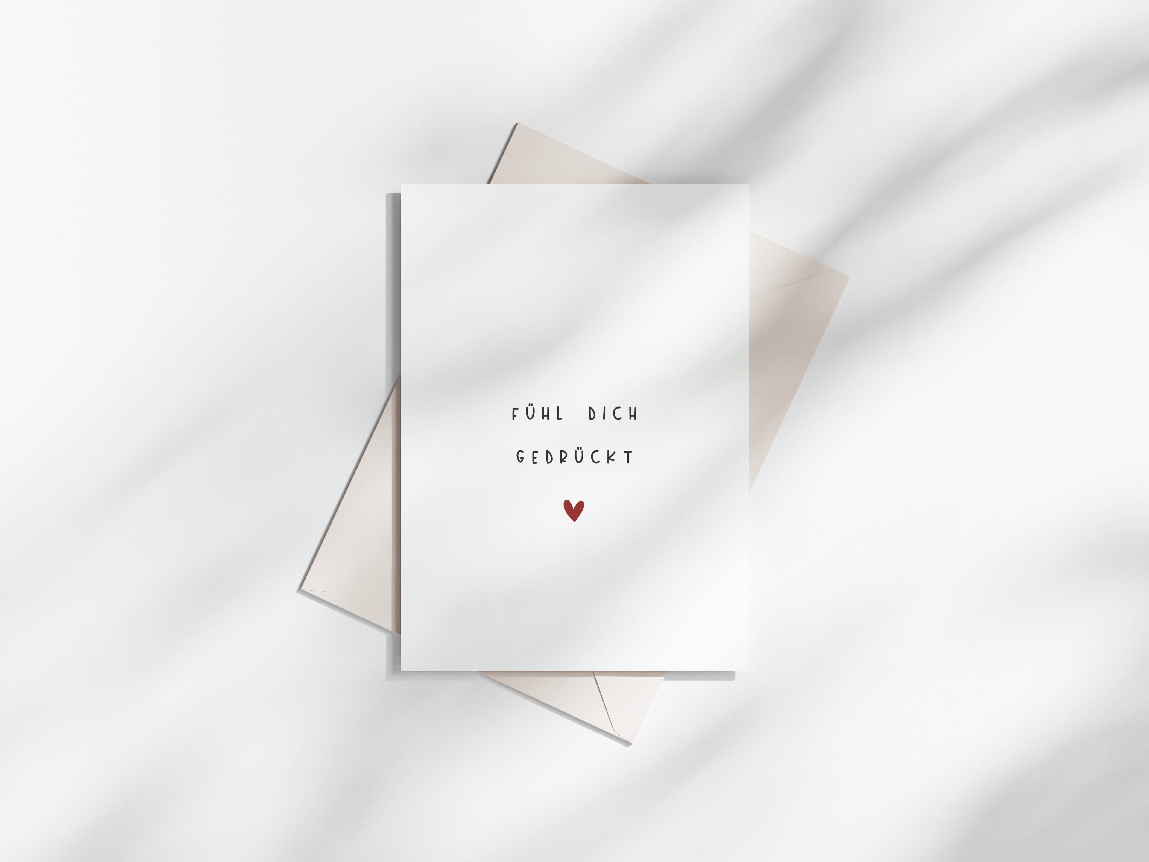 Postkarte "Fühl dich gedrückt" DIN A6