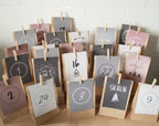 24 wunderschöne Adventskalender-Karten DIN A6