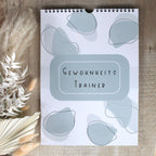 Habit Tracker Gewohnheitstrainer blau A4