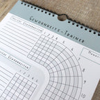 Habit Tracker Gewohnheitstrainer blau A4