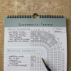 Habit Tracker Gewohnheitstrainer blau A4