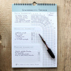 Habit Tracker Gewohnheitstrainer blau A4