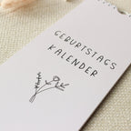 Geburtstagskalender bunt Streifenkalender