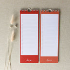 Geburtstagskalender bunt Streifenkalender