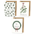 3er Set Weihnachtskarten A6