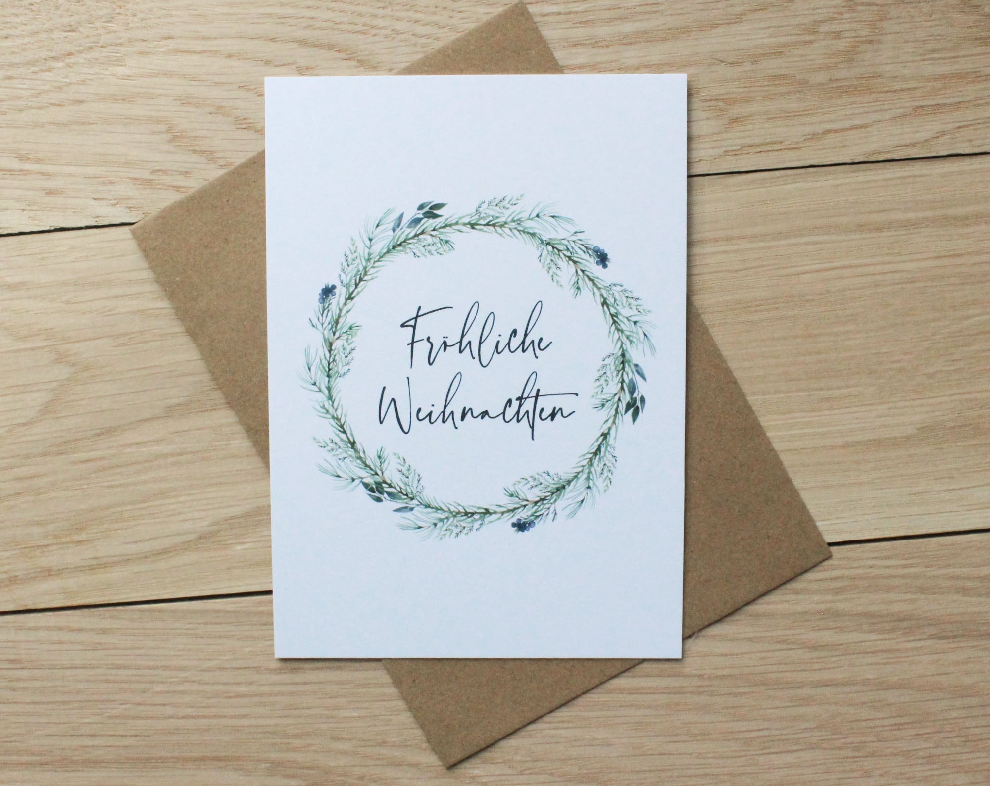 Weihnachtskarte "Fröhliche Weihnachten"