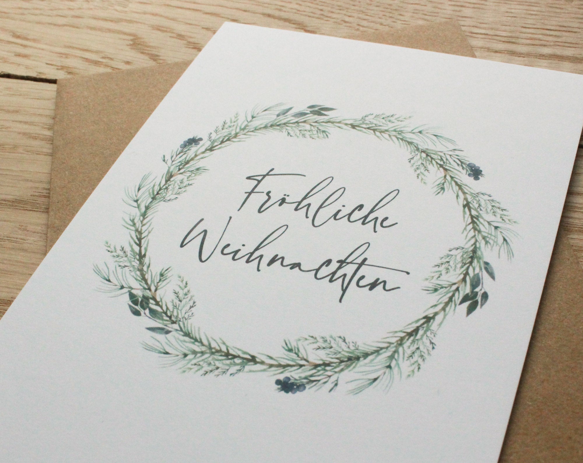 Weihnachtskarte "Fröhliche Weihnachten"