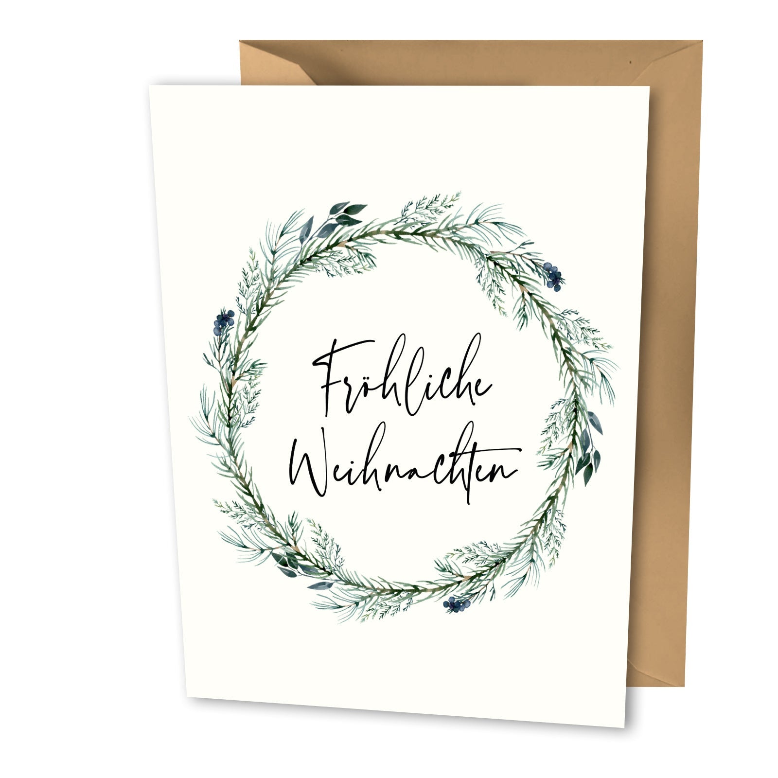 Weihnachtskarte "Fröhliche Weihnachten"