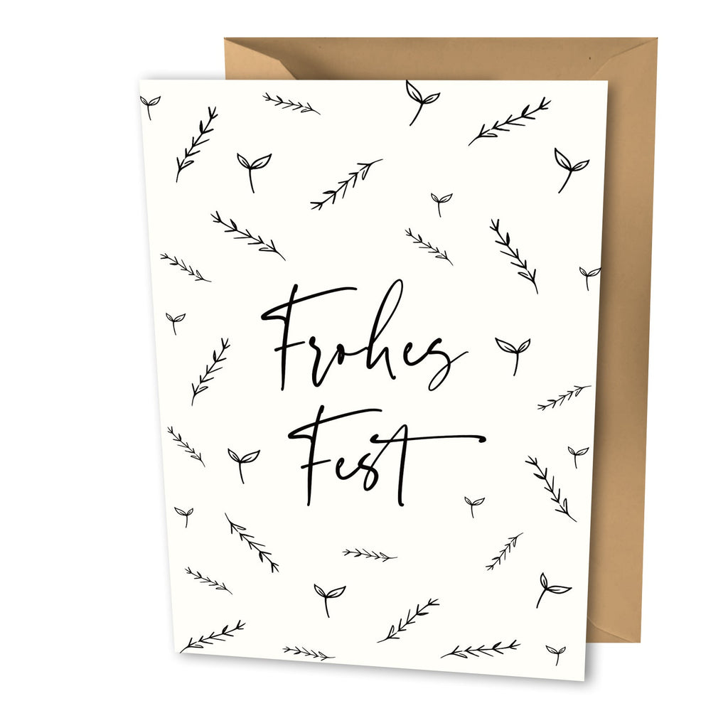 Weihnachtskarte "Frohes Fest"