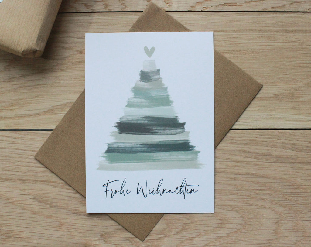 3er Set Weihnachtskarten A6