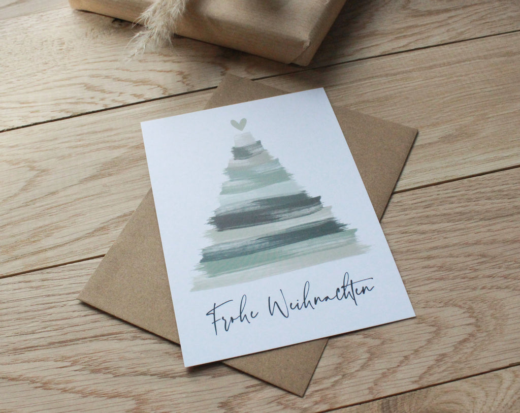 3er Set Weihnachtskarten A6