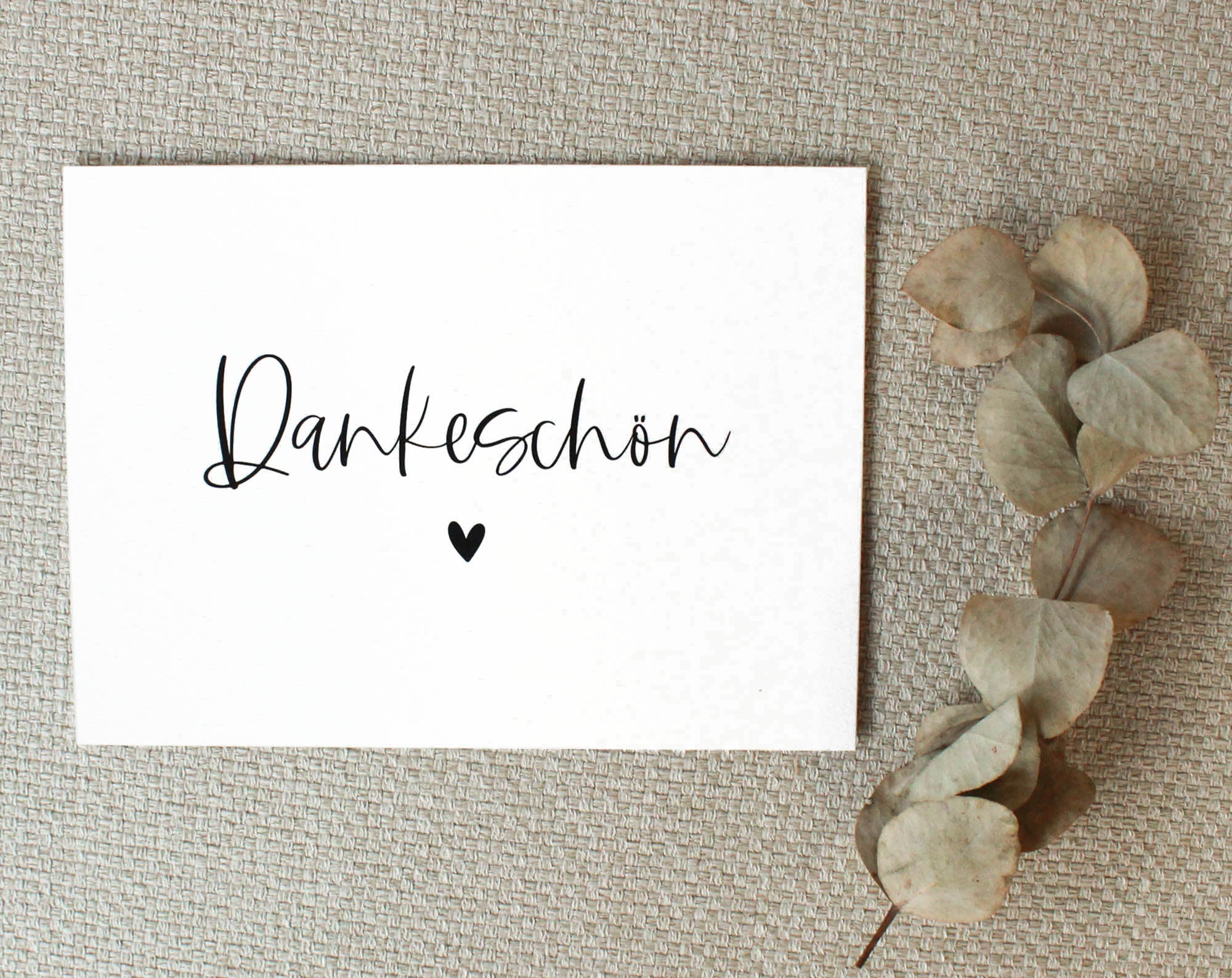 2er Set Dankeschön Karte DIN A6