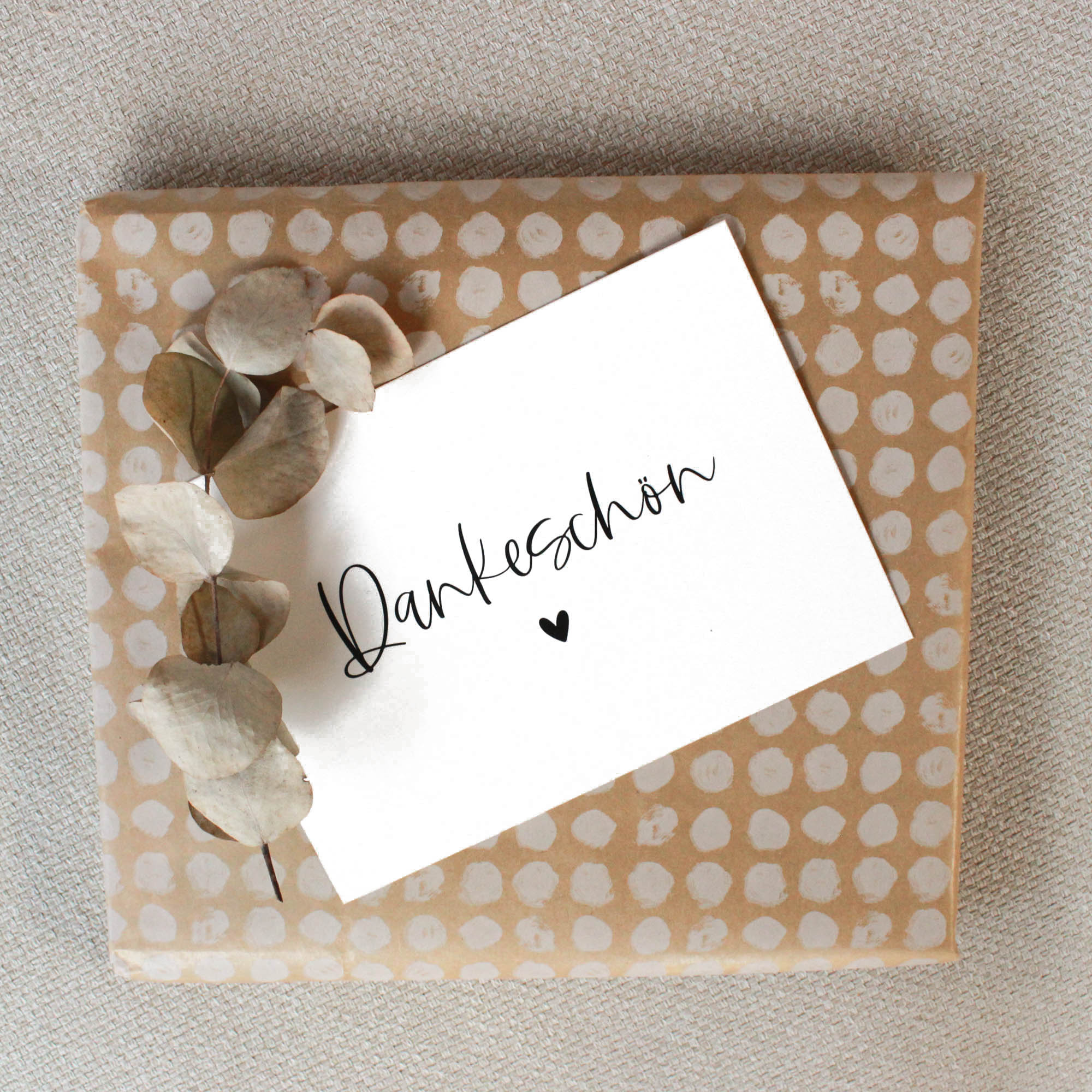 2er Set Dankeschön Karte DIN A6