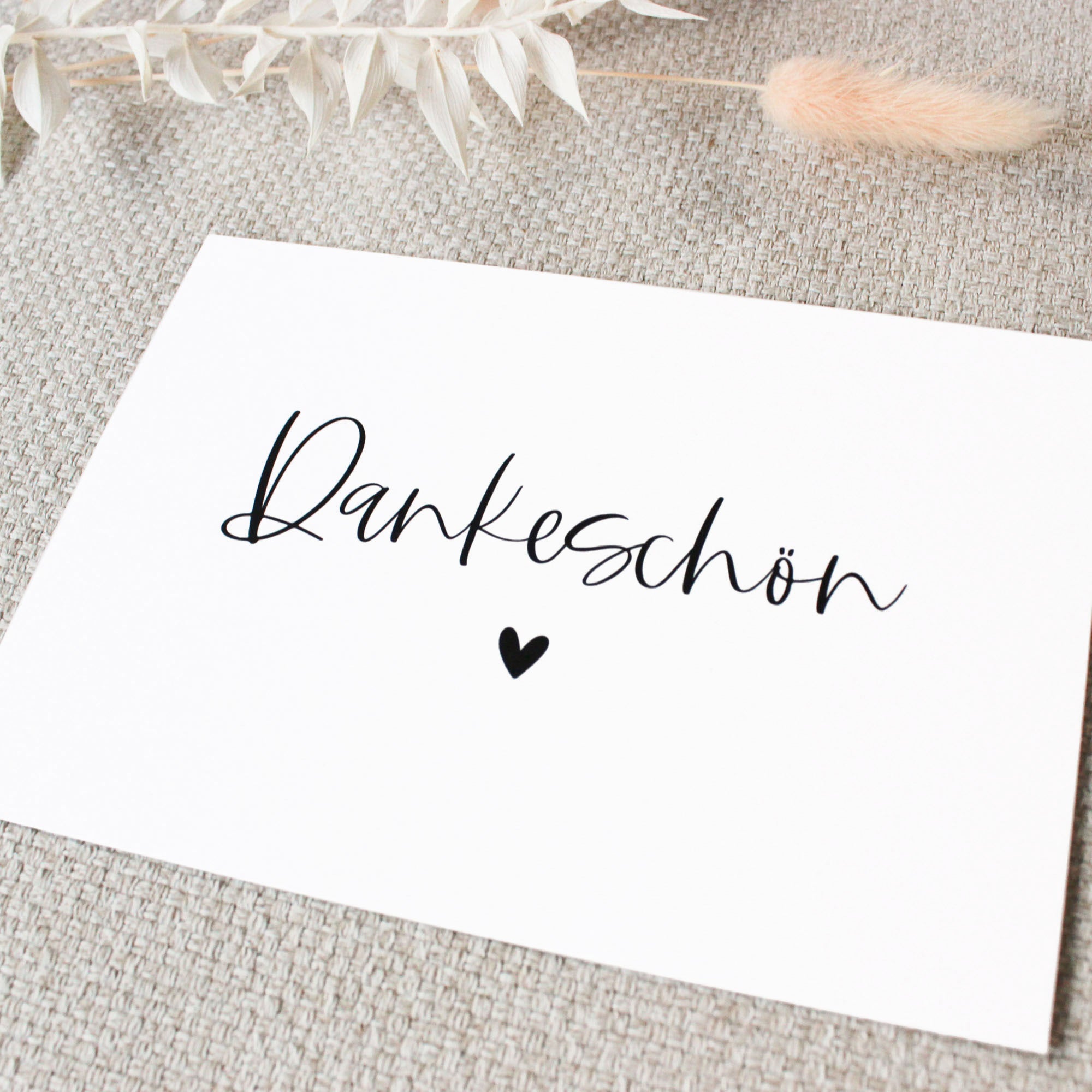2er Set Dankeschön Karte DIN A6