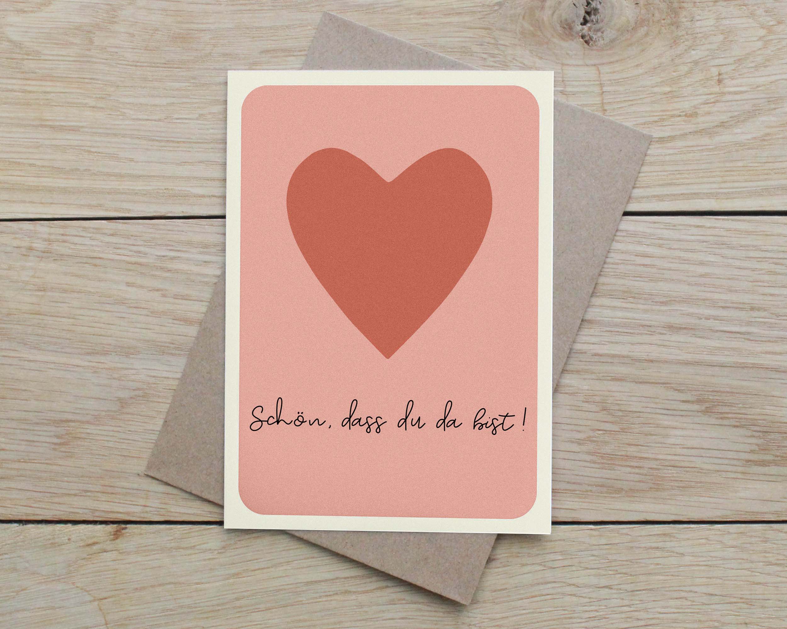 Babykarte rot A6