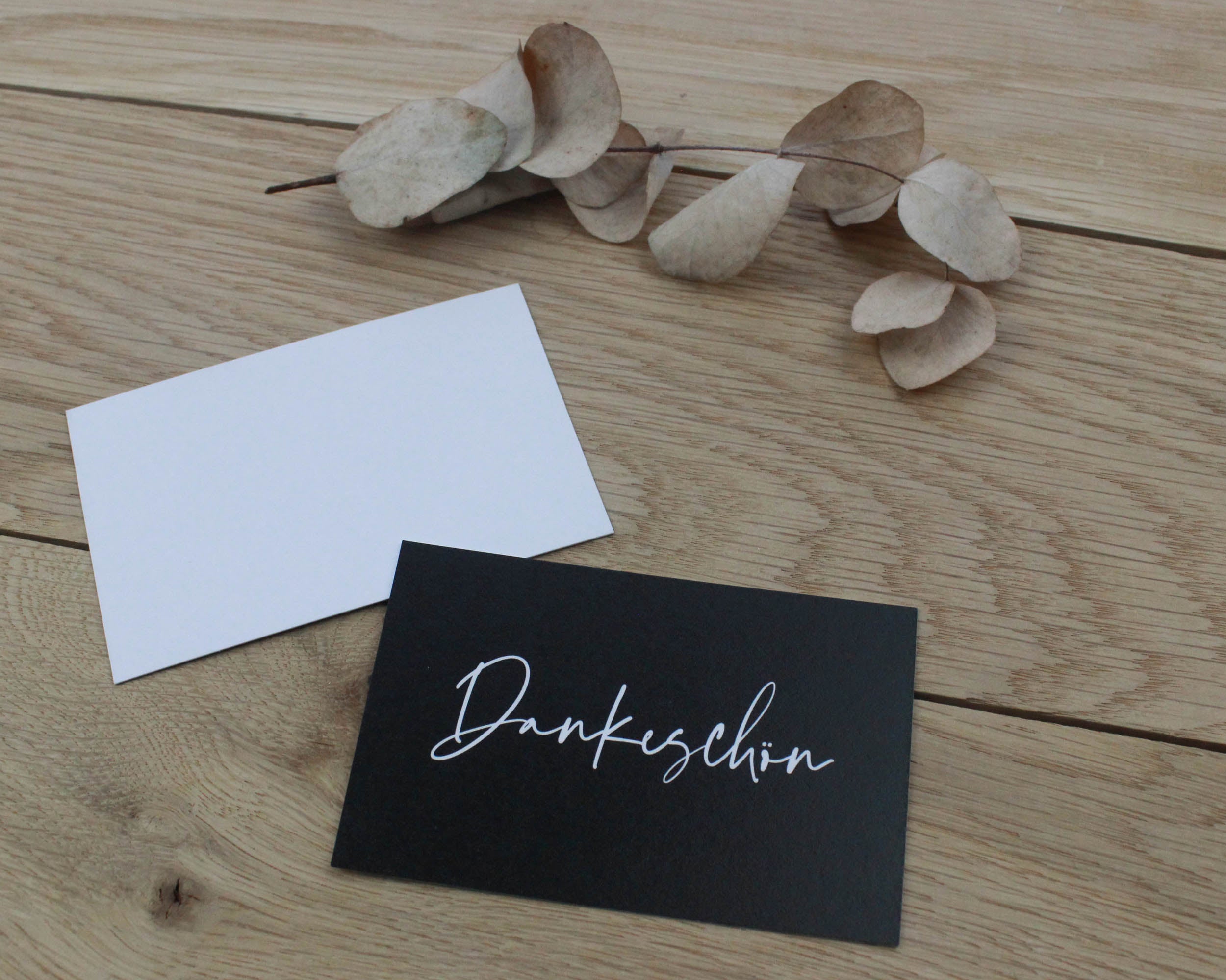 15x Dankeschön Karte | Visitenkarte 85x55
