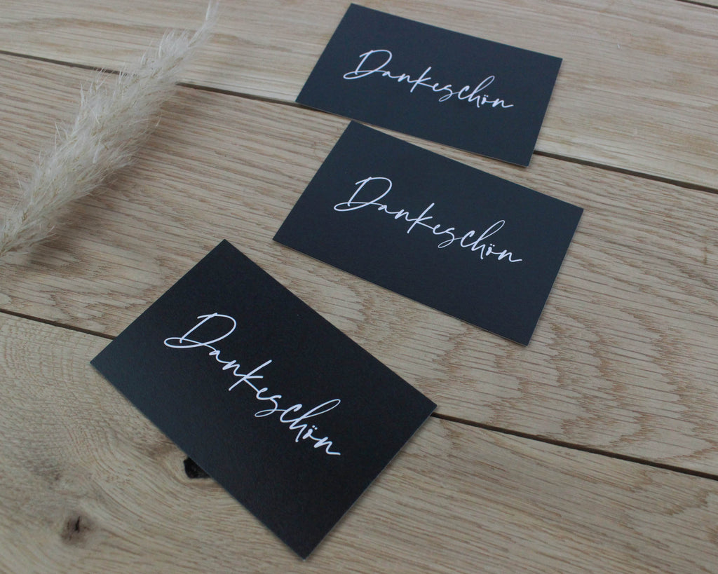 15x Dankeschön Karte | Visitenkarte 85x55
