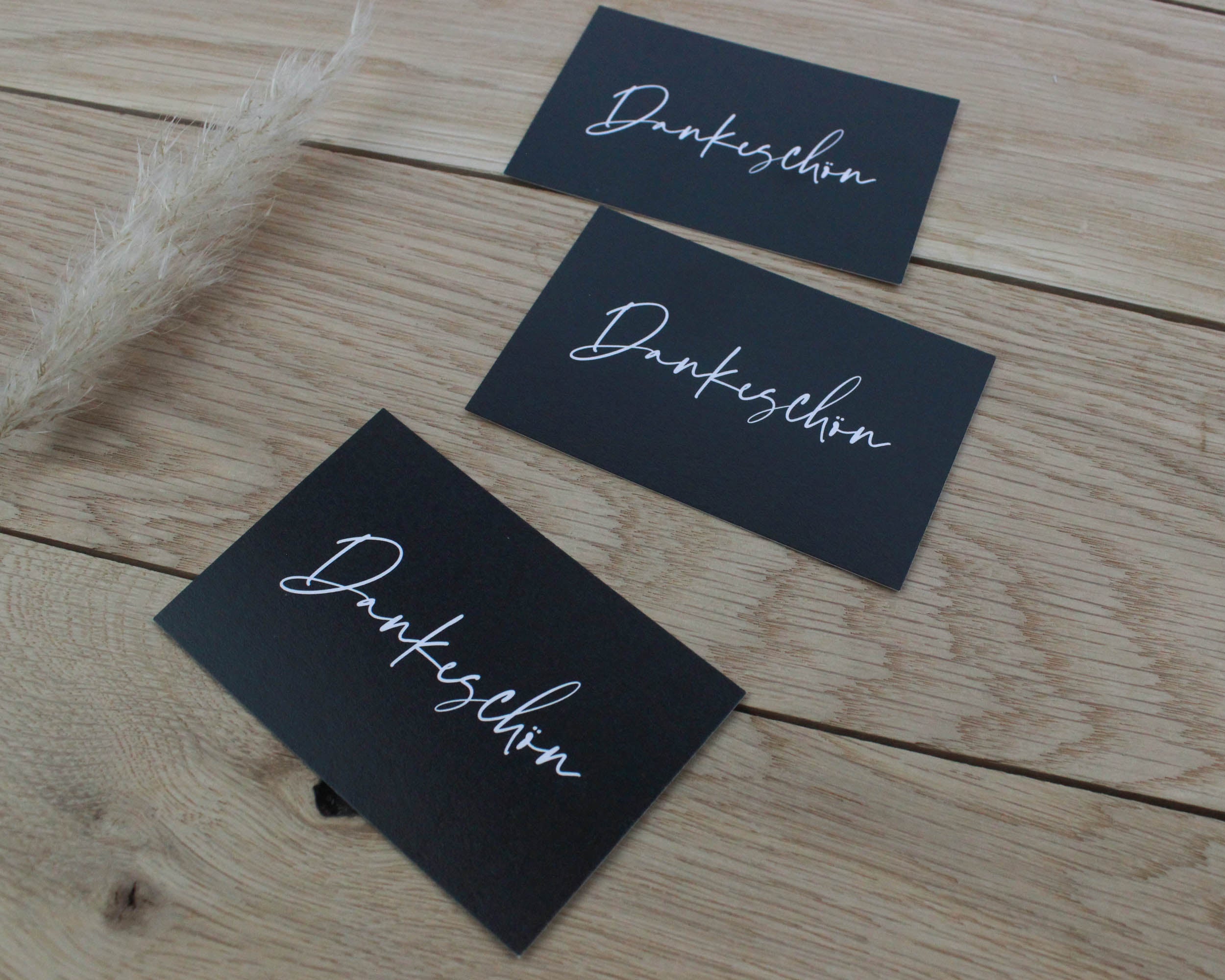 15x Dankeschön Karte | Visitenkarte 85x55