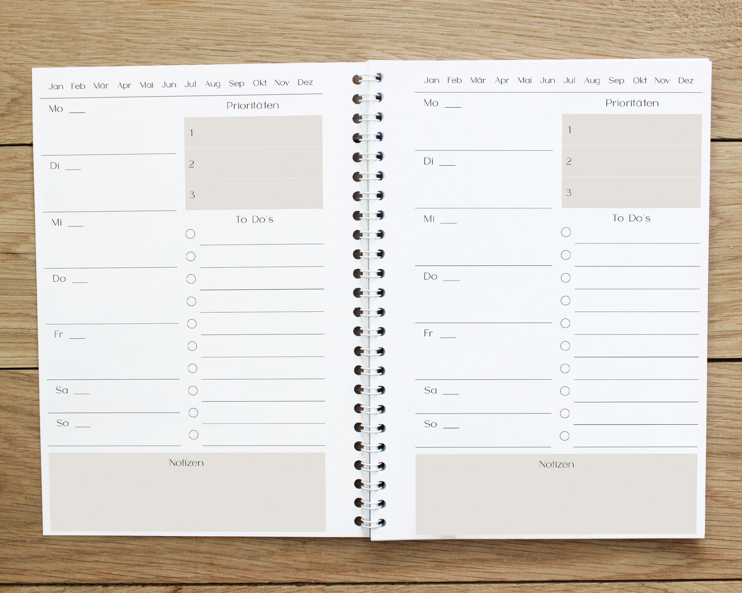Wochenplaner Ringbuch A5