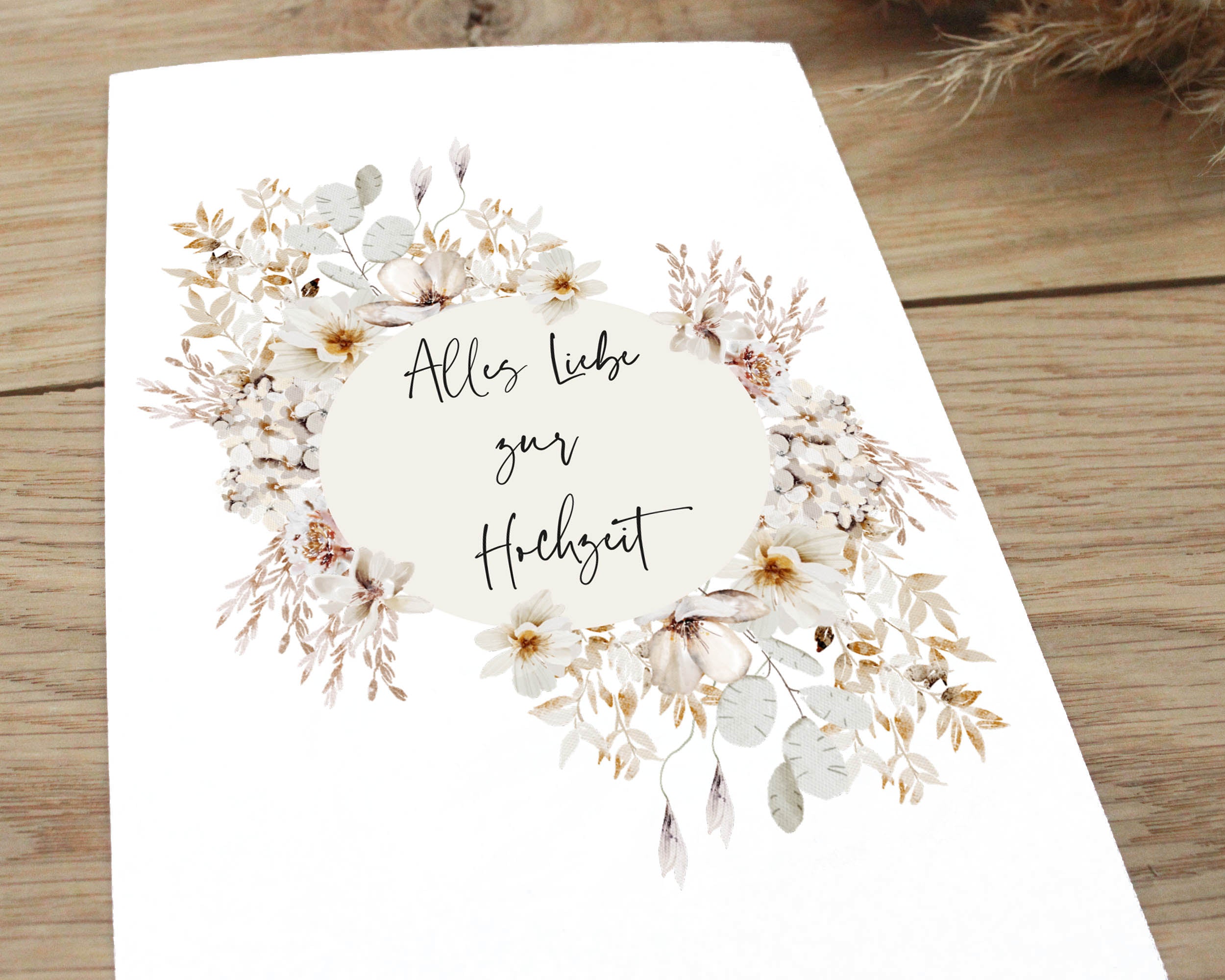 Glückwunschkarte zur Hochzeit