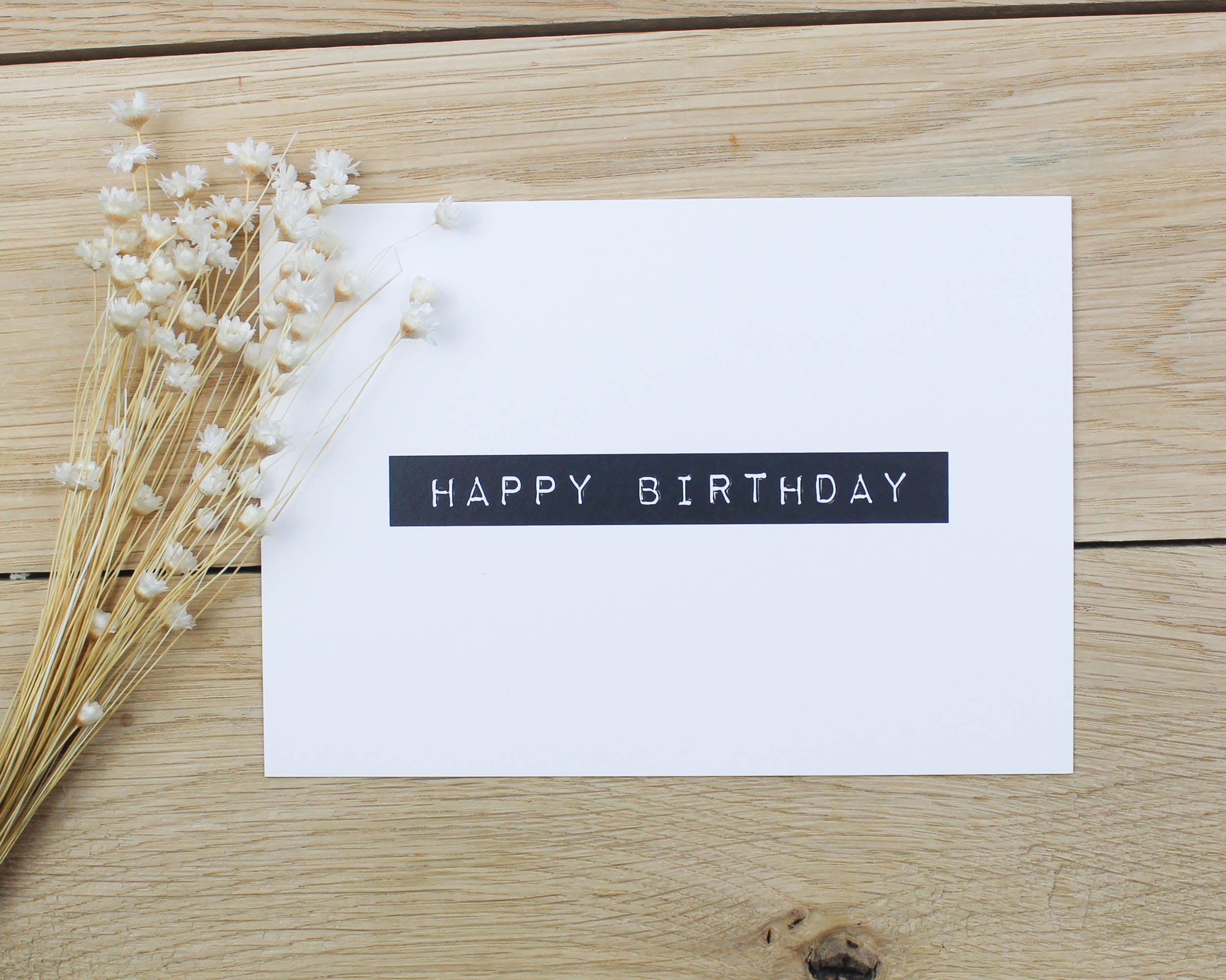 Happy Birthday Karte 2er Set DIN A6