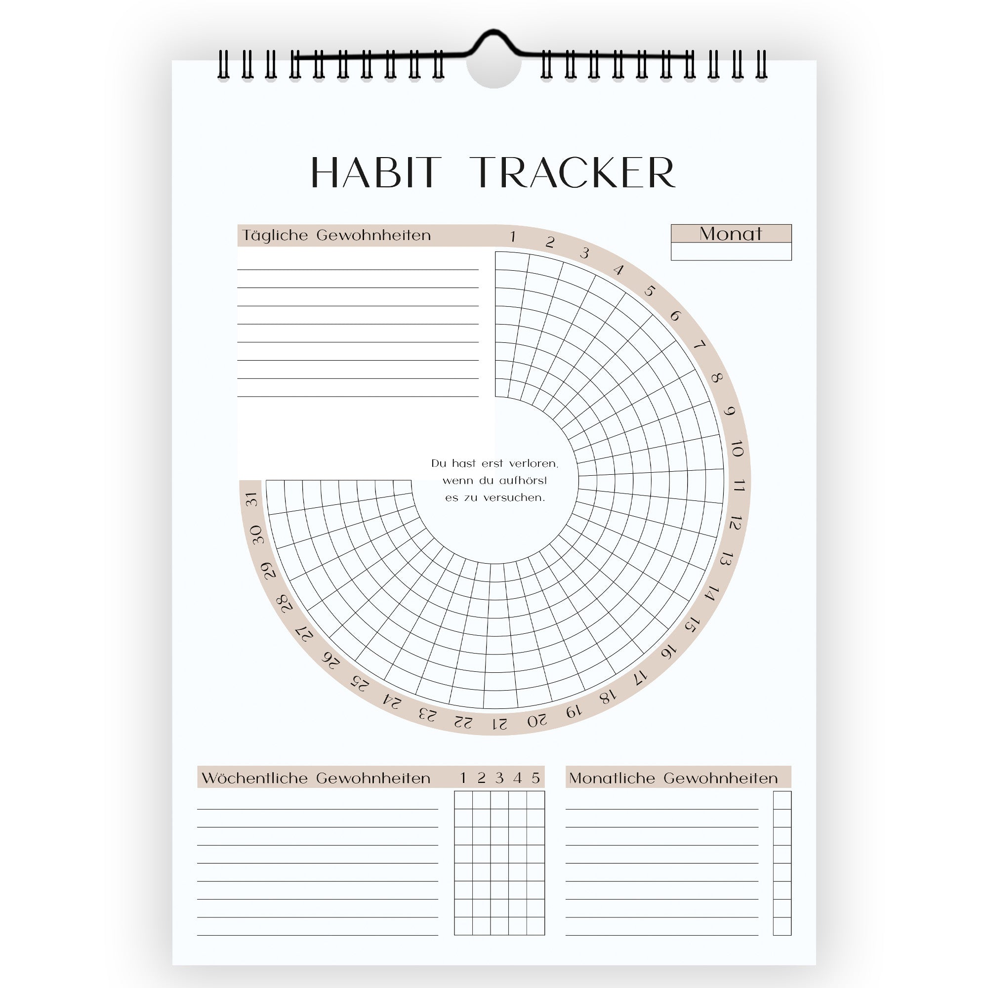 Habit Tracker DIN A4