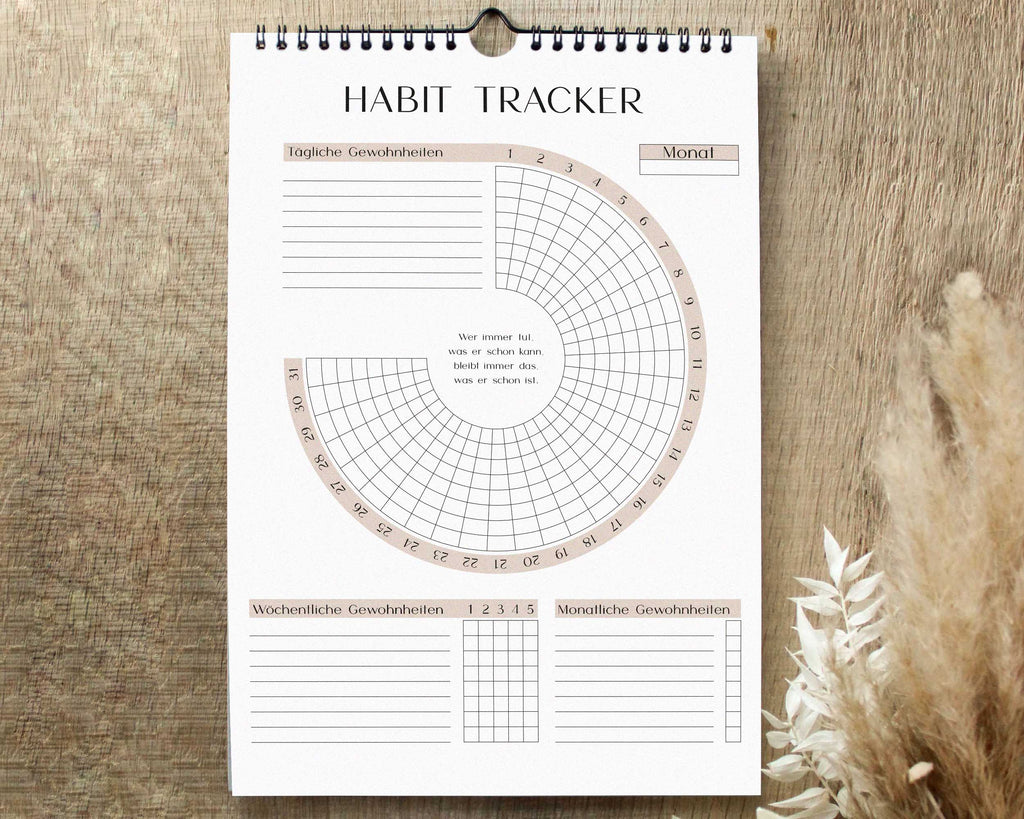 Habit Tracker DIN A4