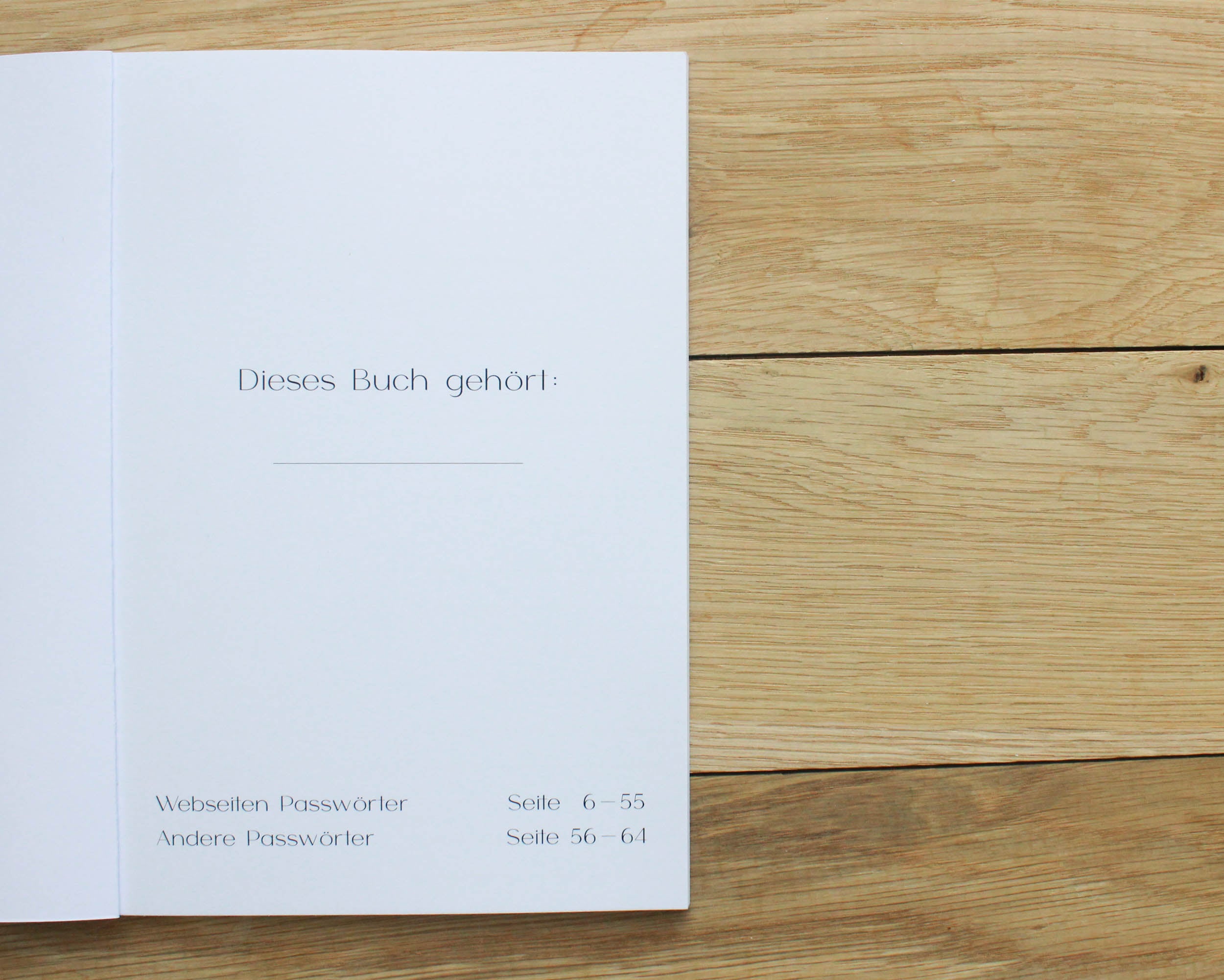 Passwort Buch Softcover A5