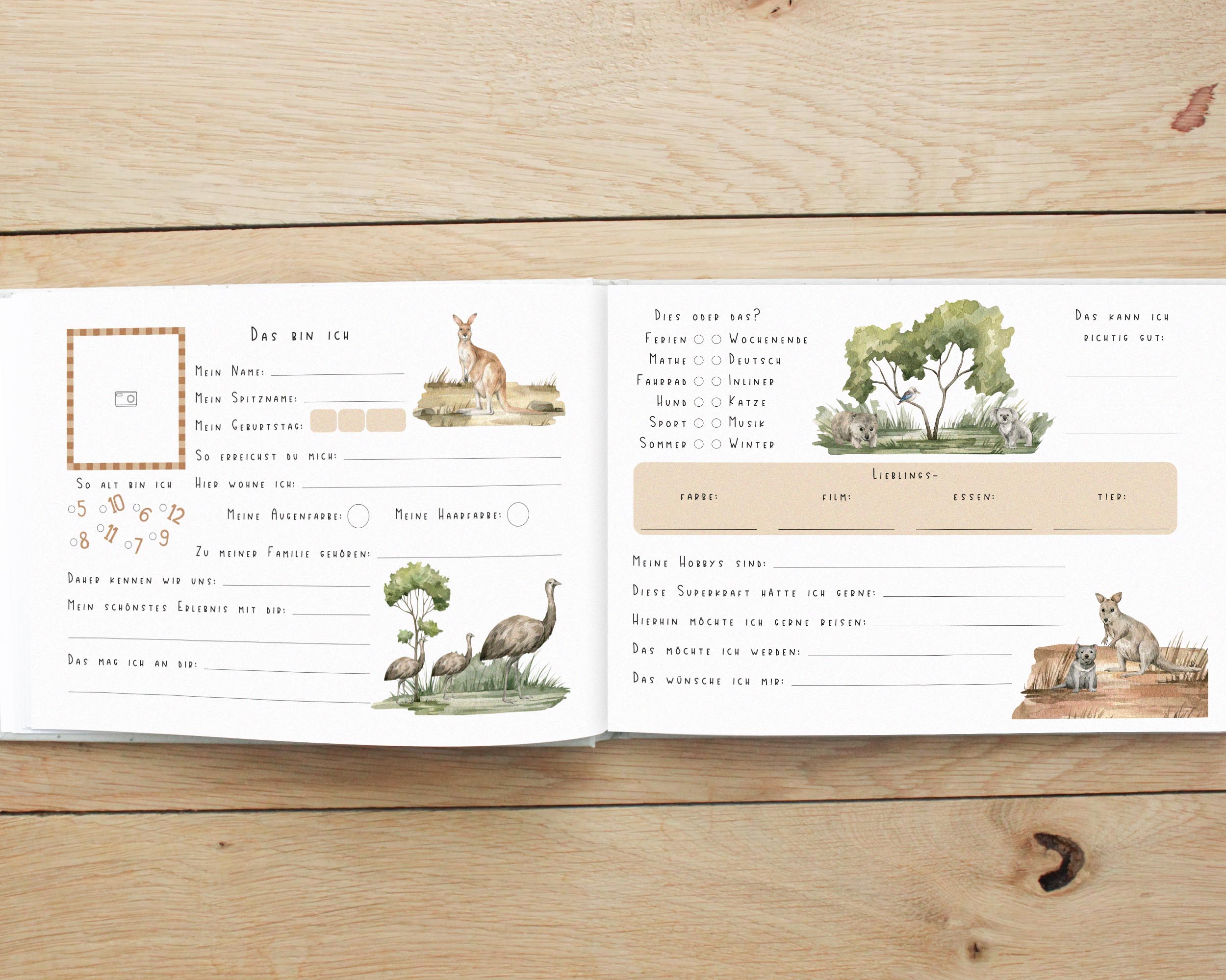 Freundebuch für Kinder Grundschule