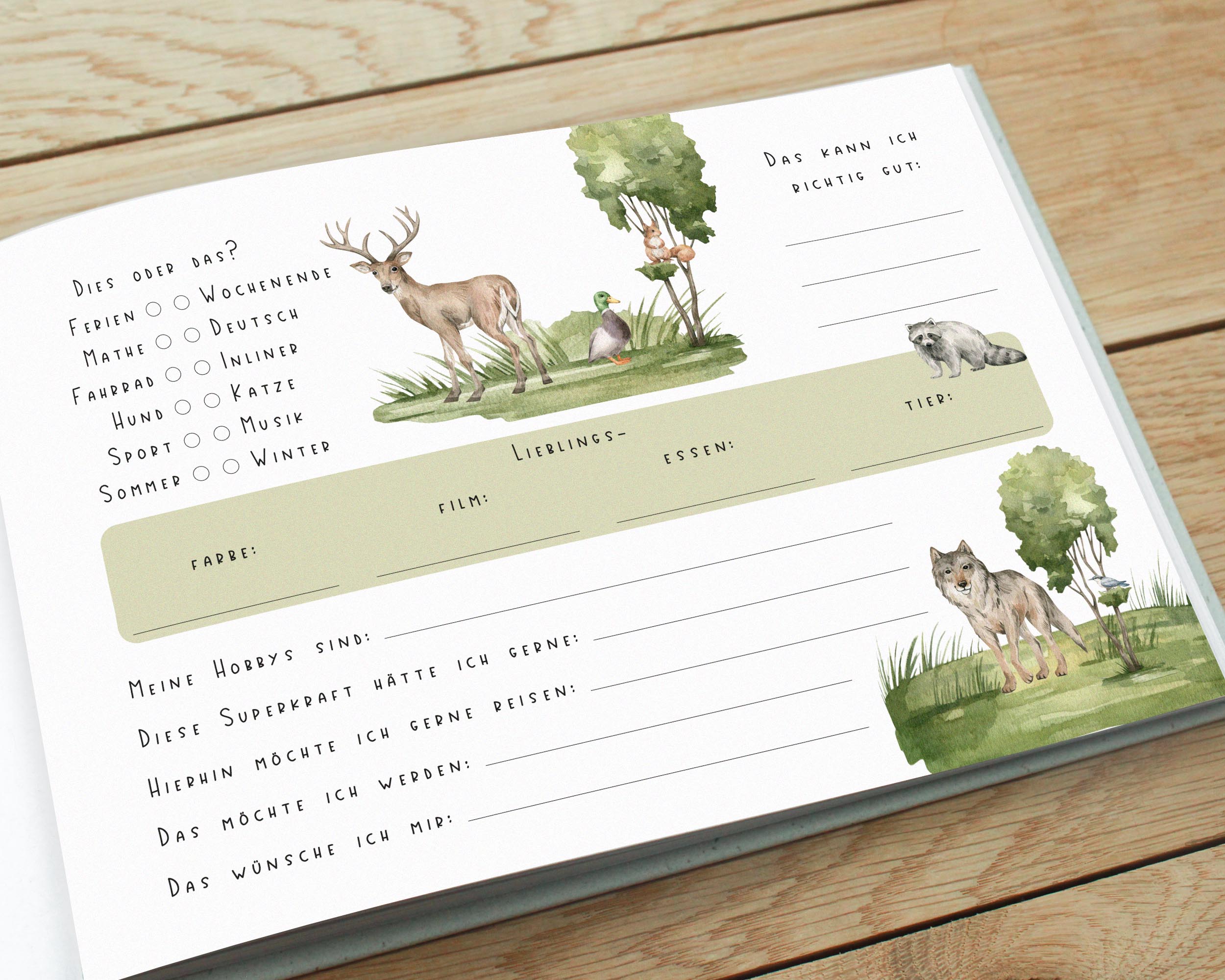 Freundebuch für Kinder Grundschule