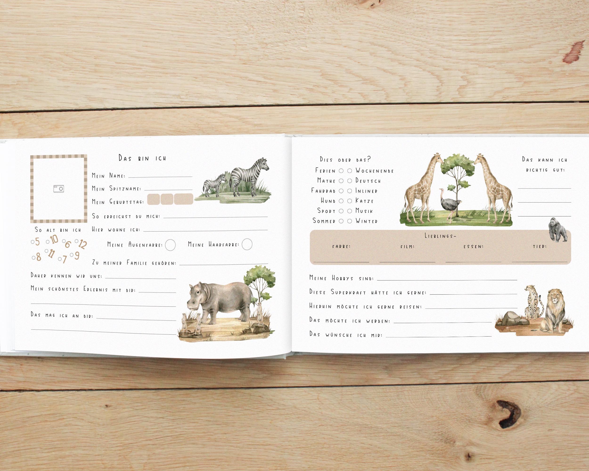 Freundebuch für Kinder Grundschule