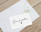 15x Dankeschön Karte mini | Dankeschön Visitenkarte 85x55 mm