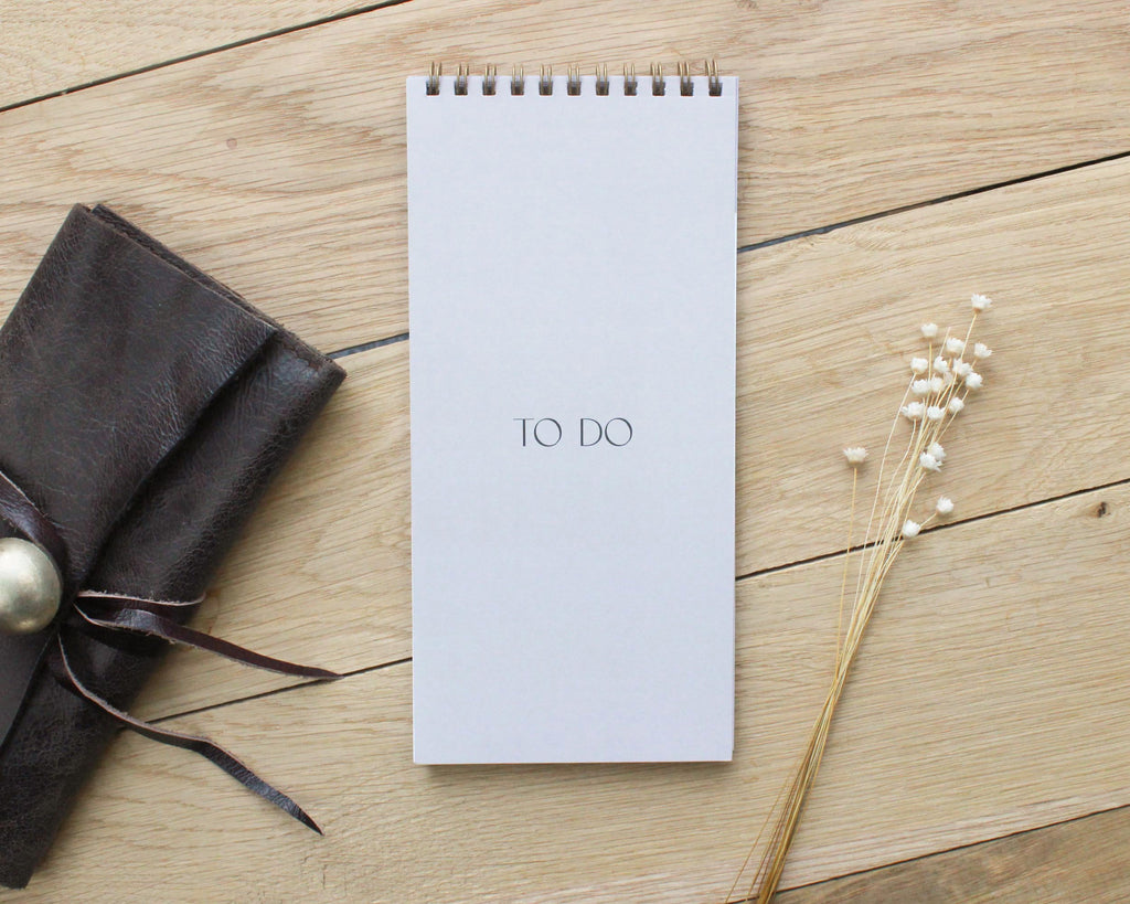 To-Do-Liste DIN lang mit Spiralbindung in gold - 50 Blatt
