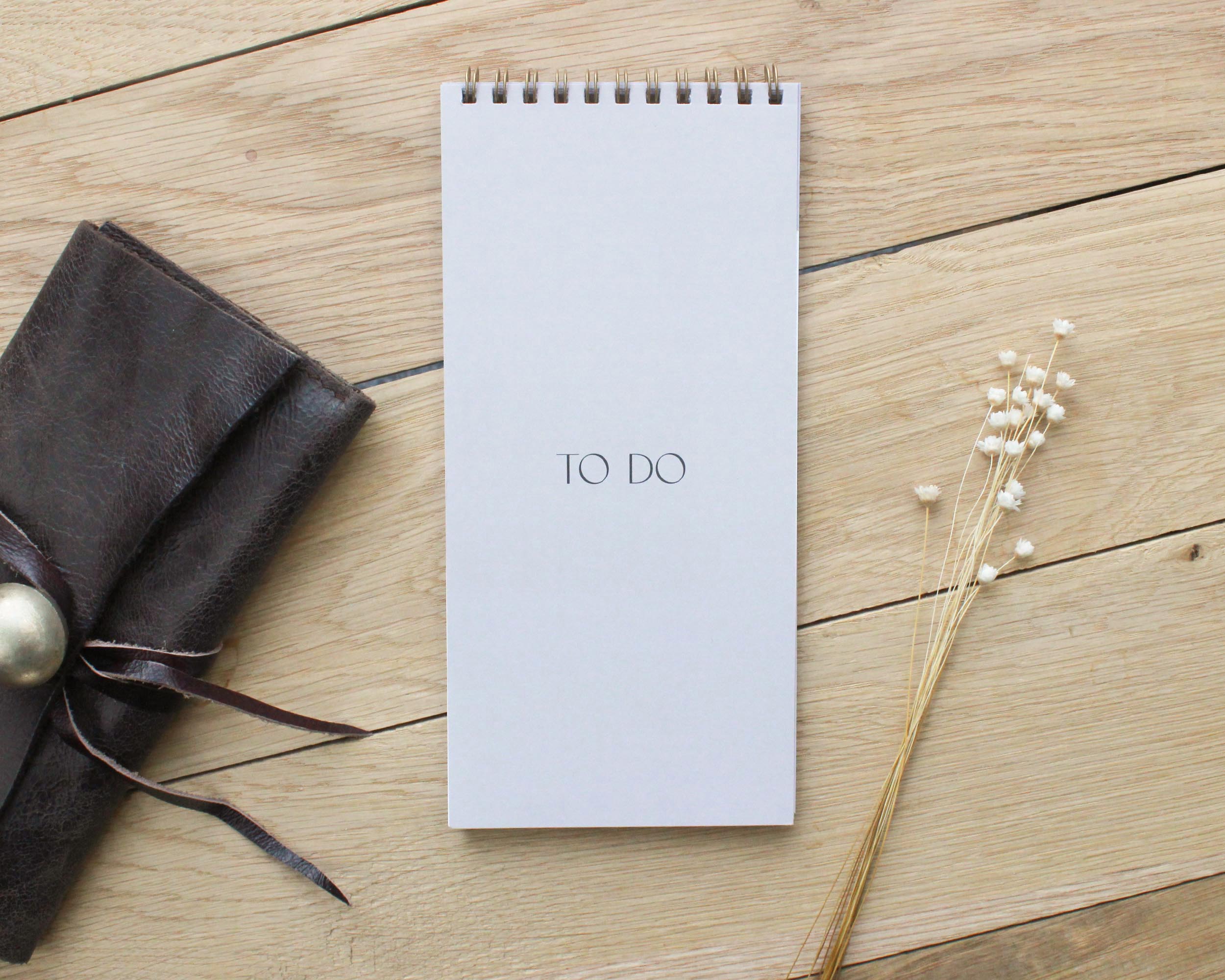 To-Do-Liste DIN lang mit Spiralbindung in gold - 50 Blatt