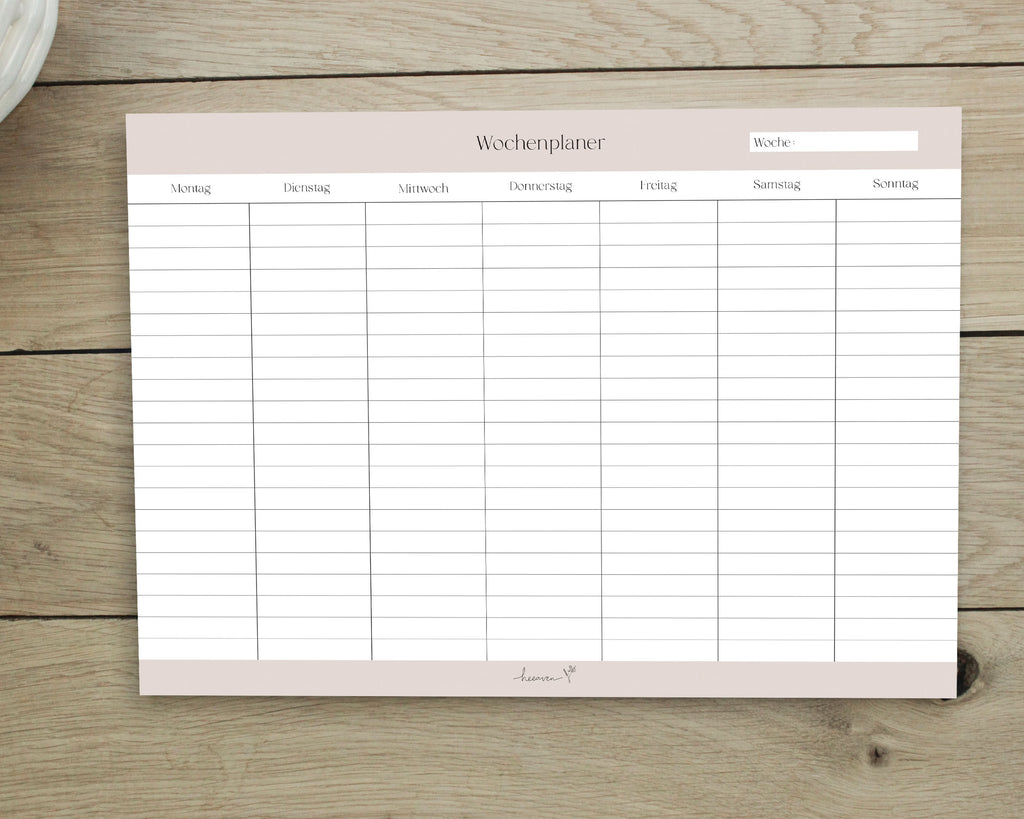 Wochenplaner A4