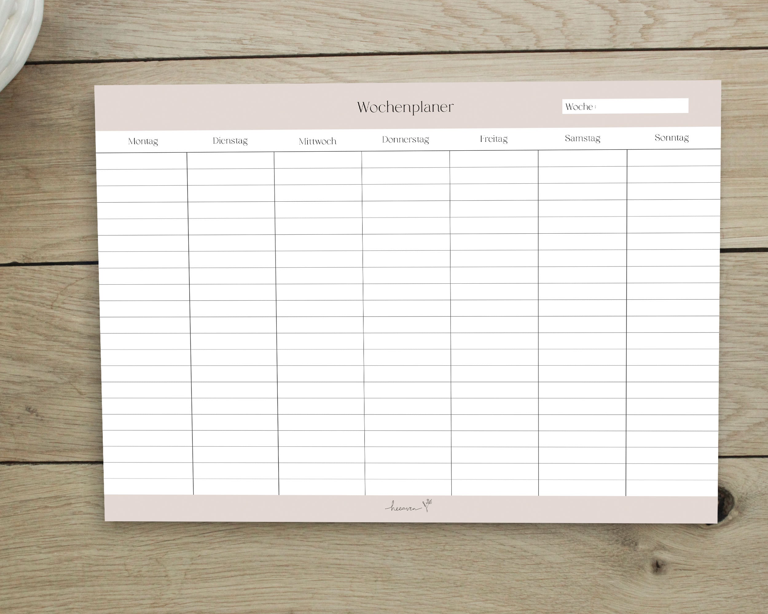 Wochenplaner A4