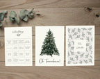 3er Set Weihnachtskarten
