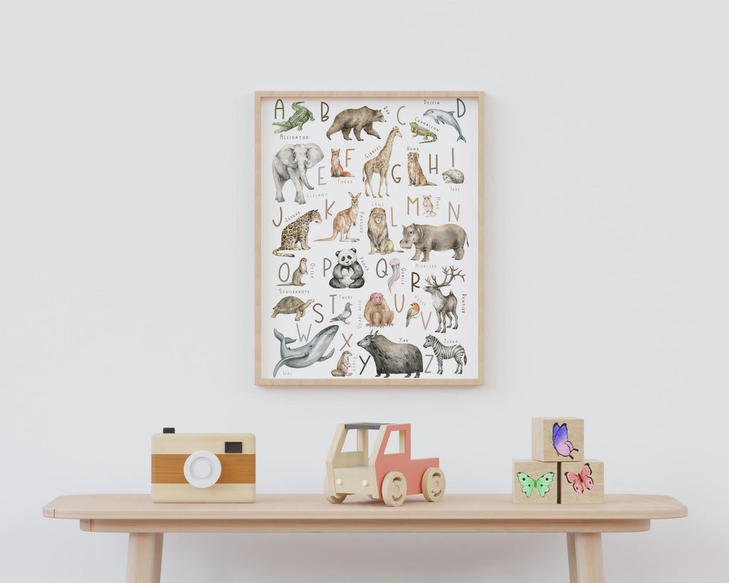 Alphabet Tierposter A3