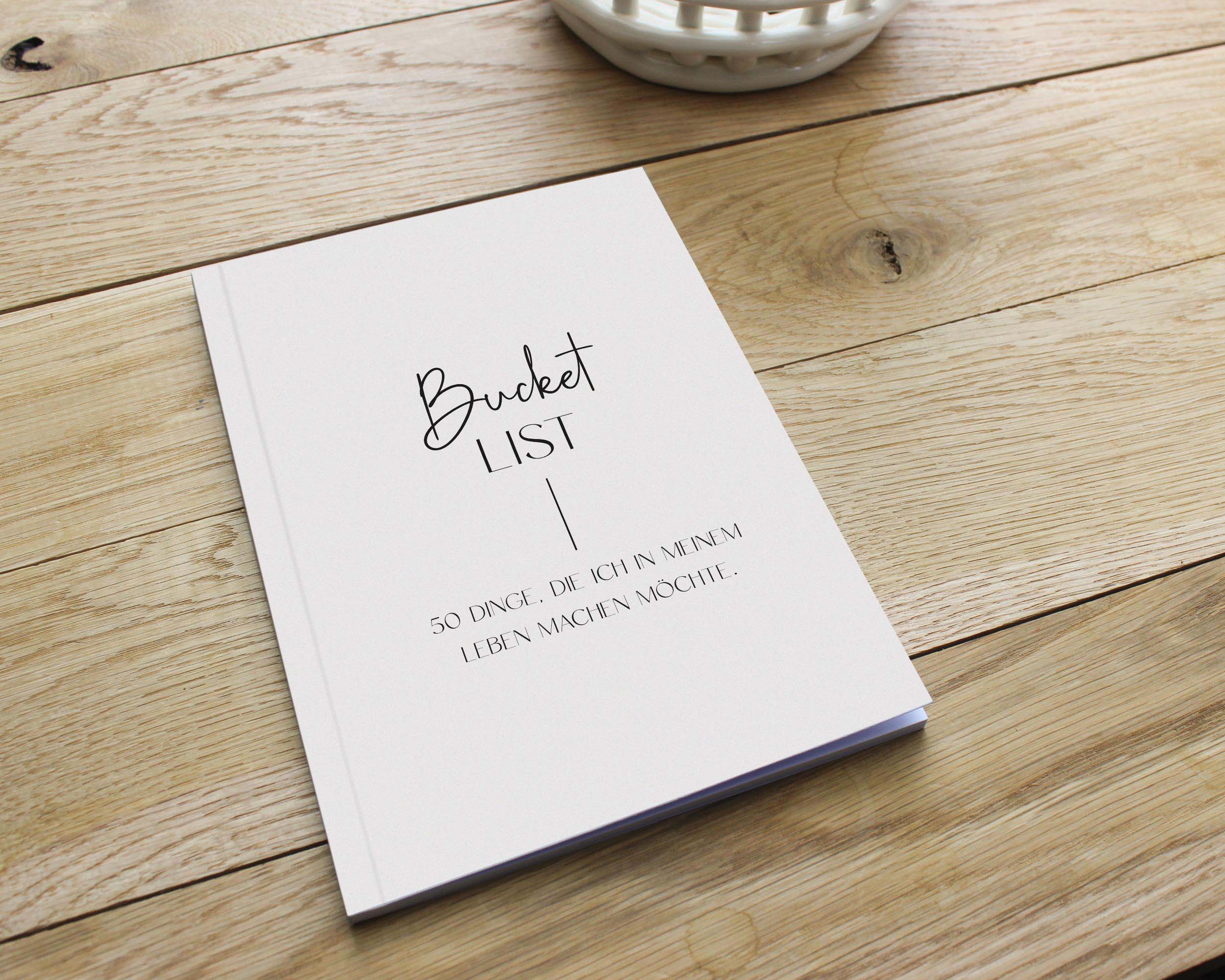 Bucket List zum Selbst Ausfüllen Softcover A5
