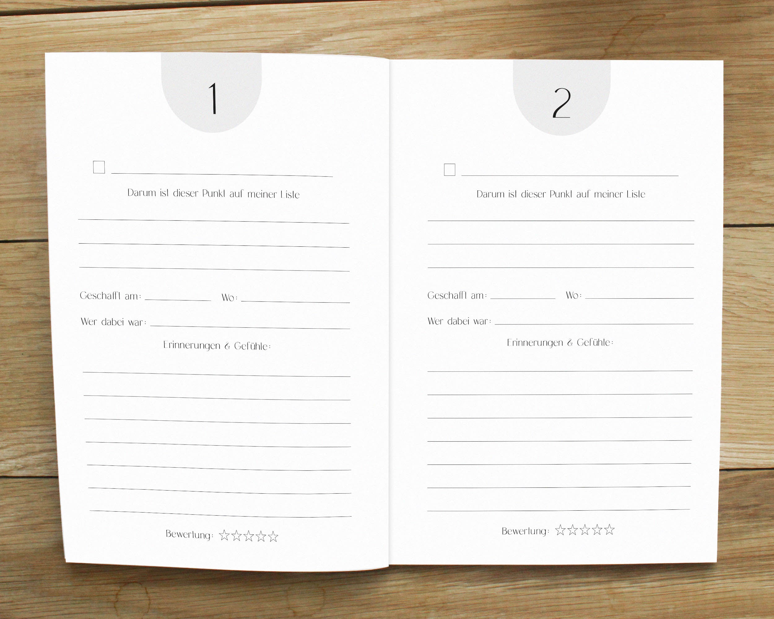 Bucket List zum Selbst Ausfüllen Softcover A5