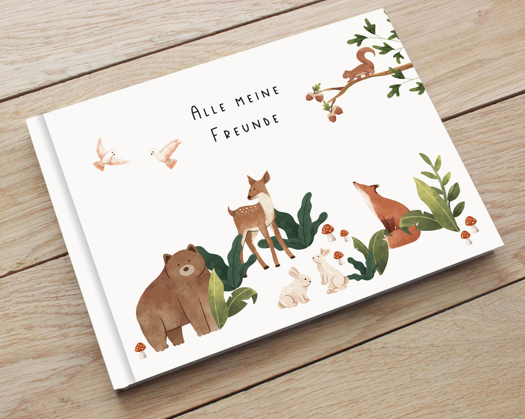Freundebuch Kindergarten Waldtiere