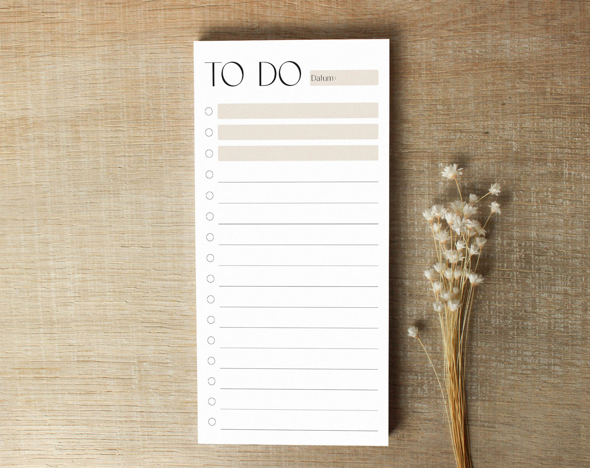 To-Do-Liste DIN lang - 50 Blatt