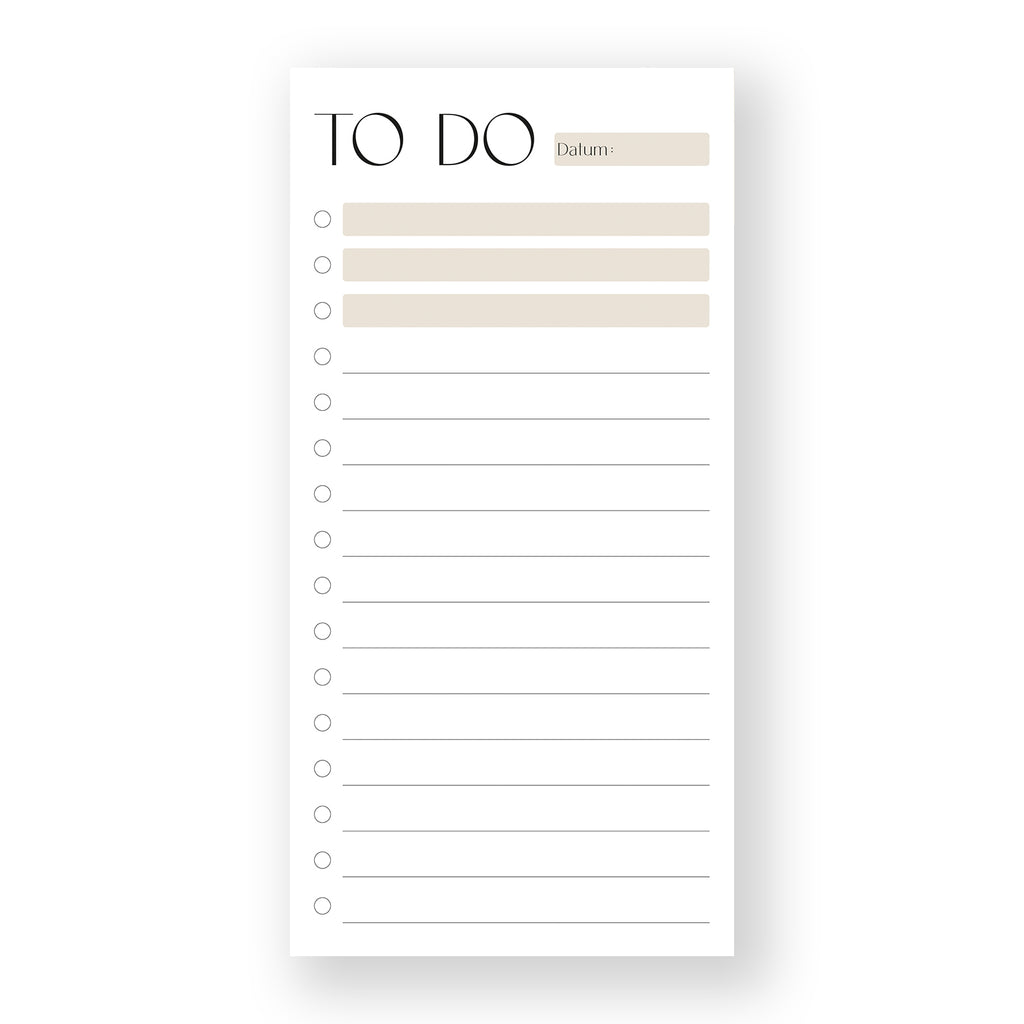 To-Do-Liste DIN lang - 50 Blatt