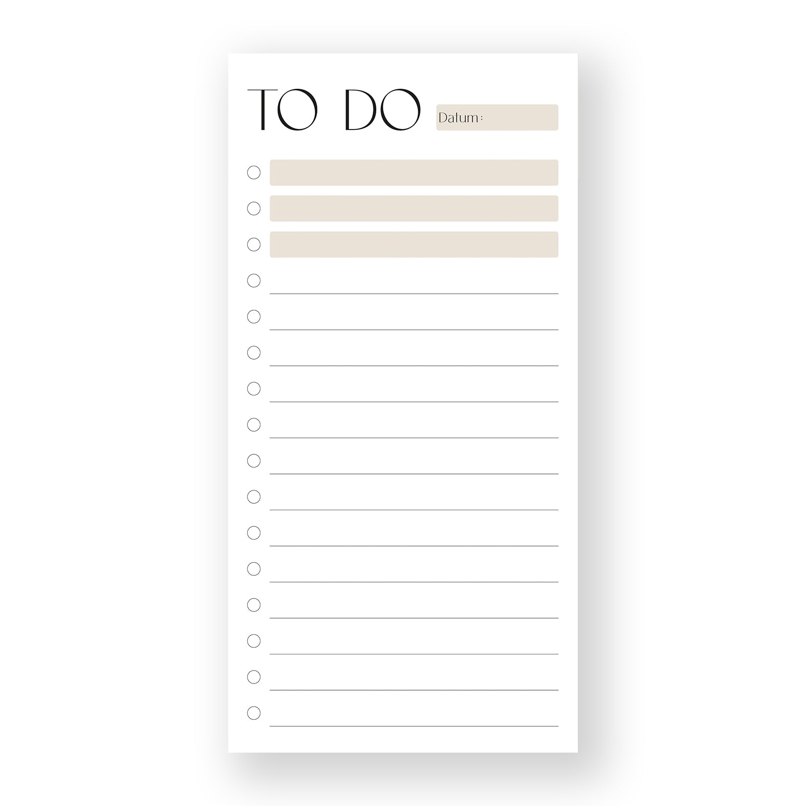 To-Do-Liste DIN lang - 50 Blatt