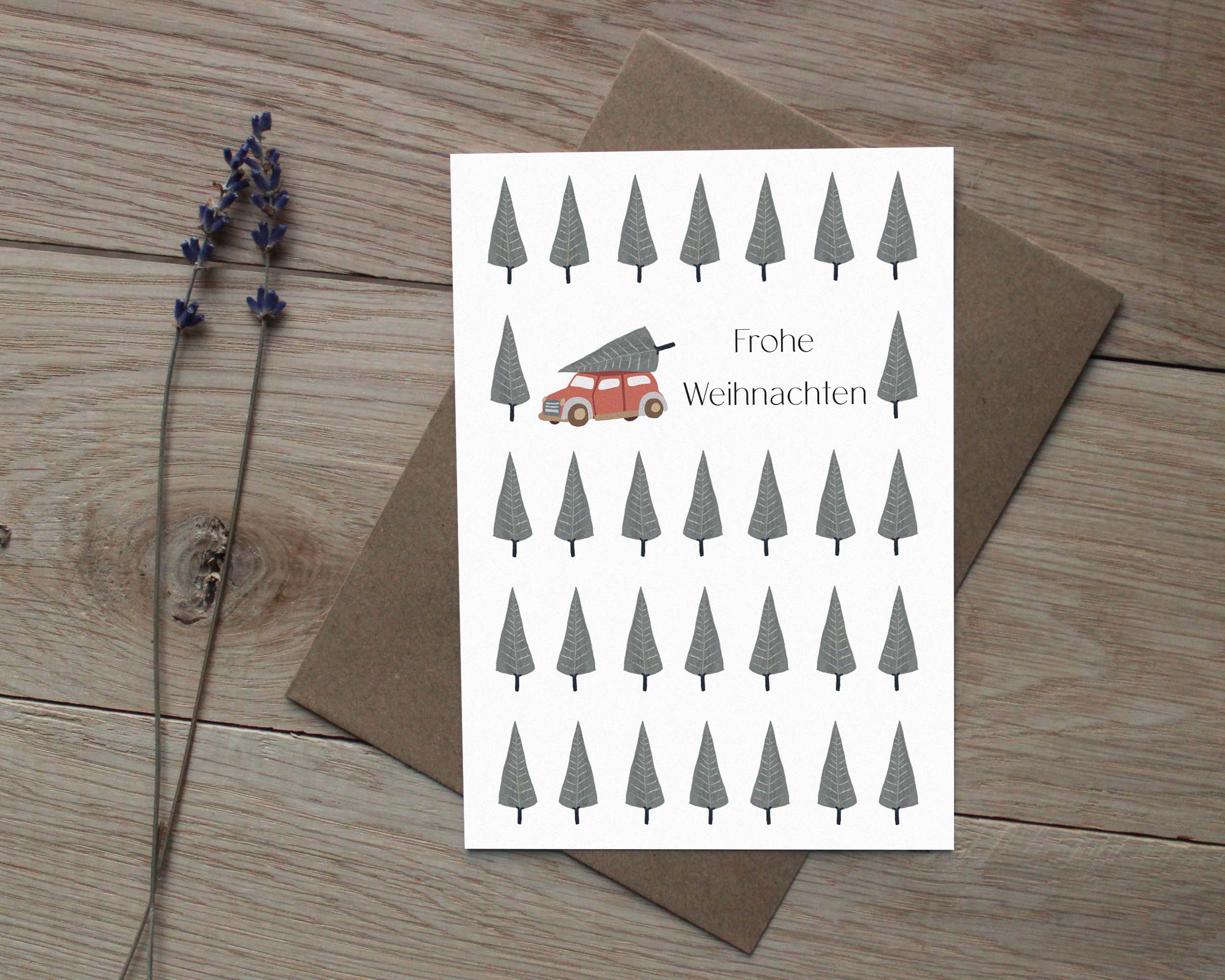 6er Set Weihnachtskarten