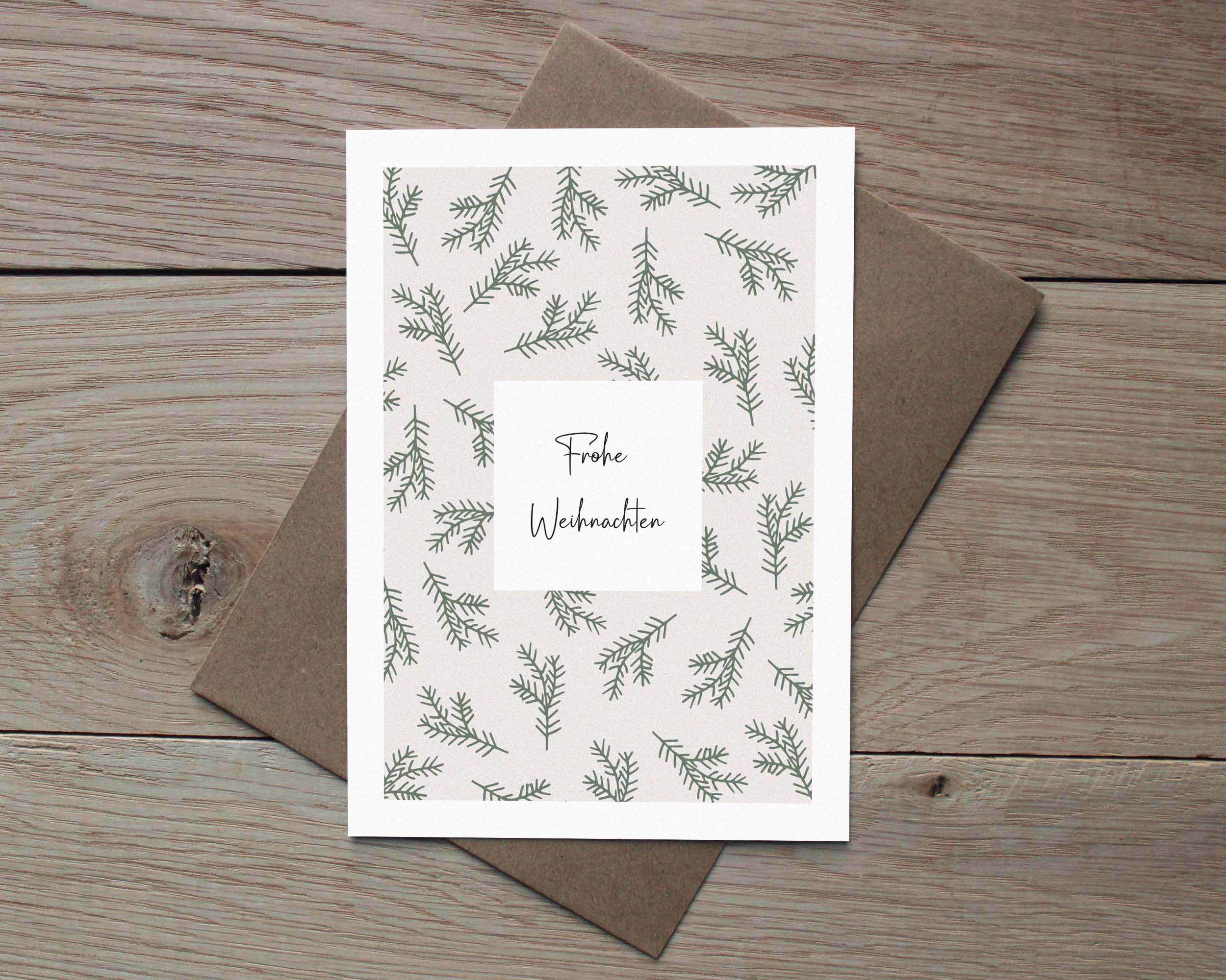 6er Set Weihnachtskarten