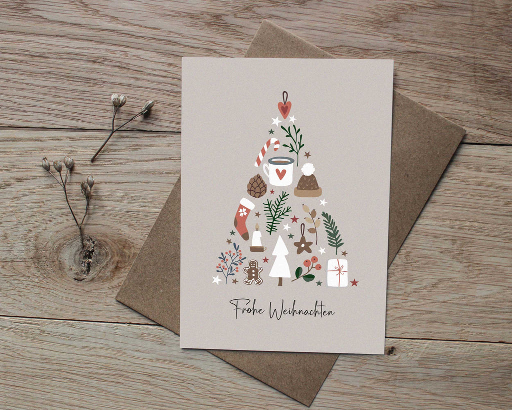 6er Set Weihnachtskarten